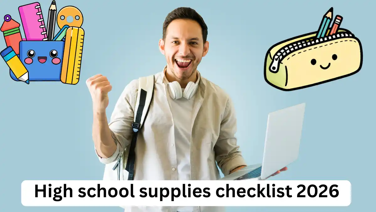 High school supplies checklist 2026