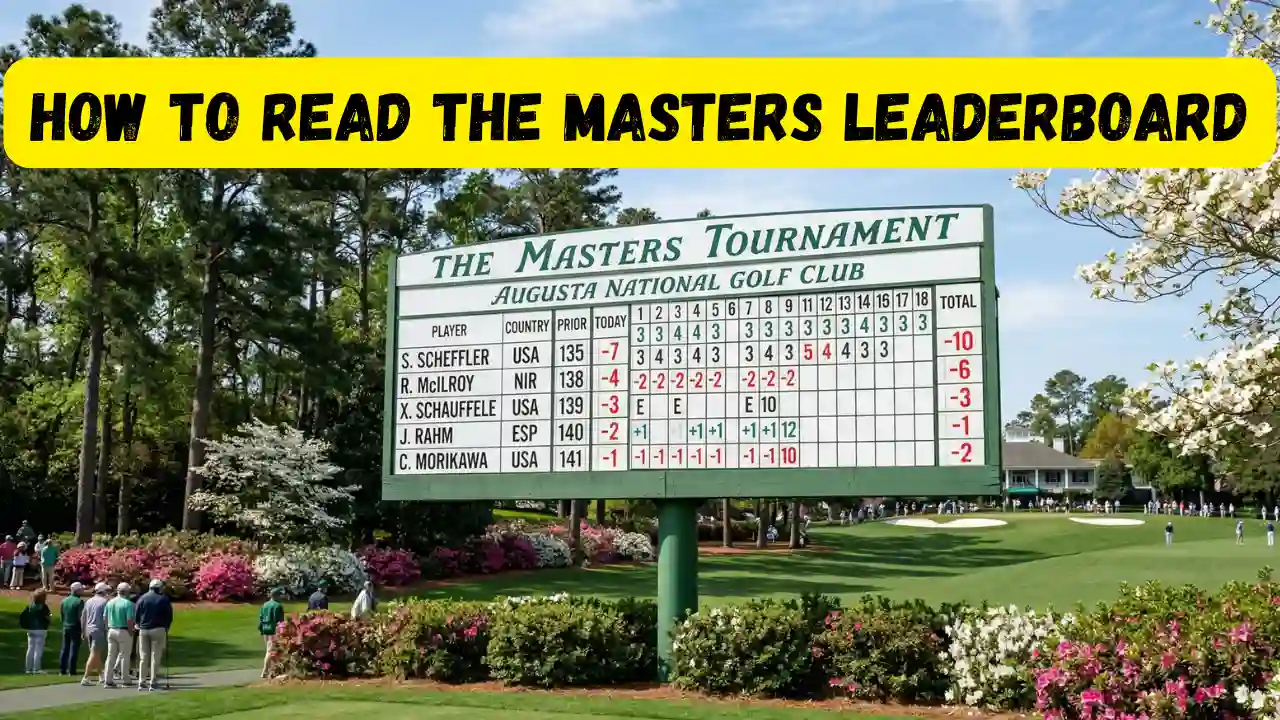 How to Read the Masters Leaderboard